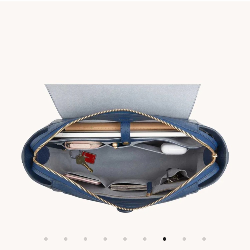 Like New Senreve Marine Blue Maestra (Minimalist Design & Structured Shape) - Picture 4 of 13